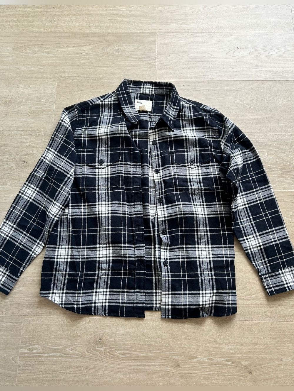 Tilley Plaid Button Down Long Sleeve Shirt